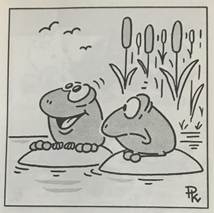 A cartoon of frogs on a pond
AI-generated content may be incorrect.